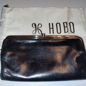 Hobo Black Leather Clutch